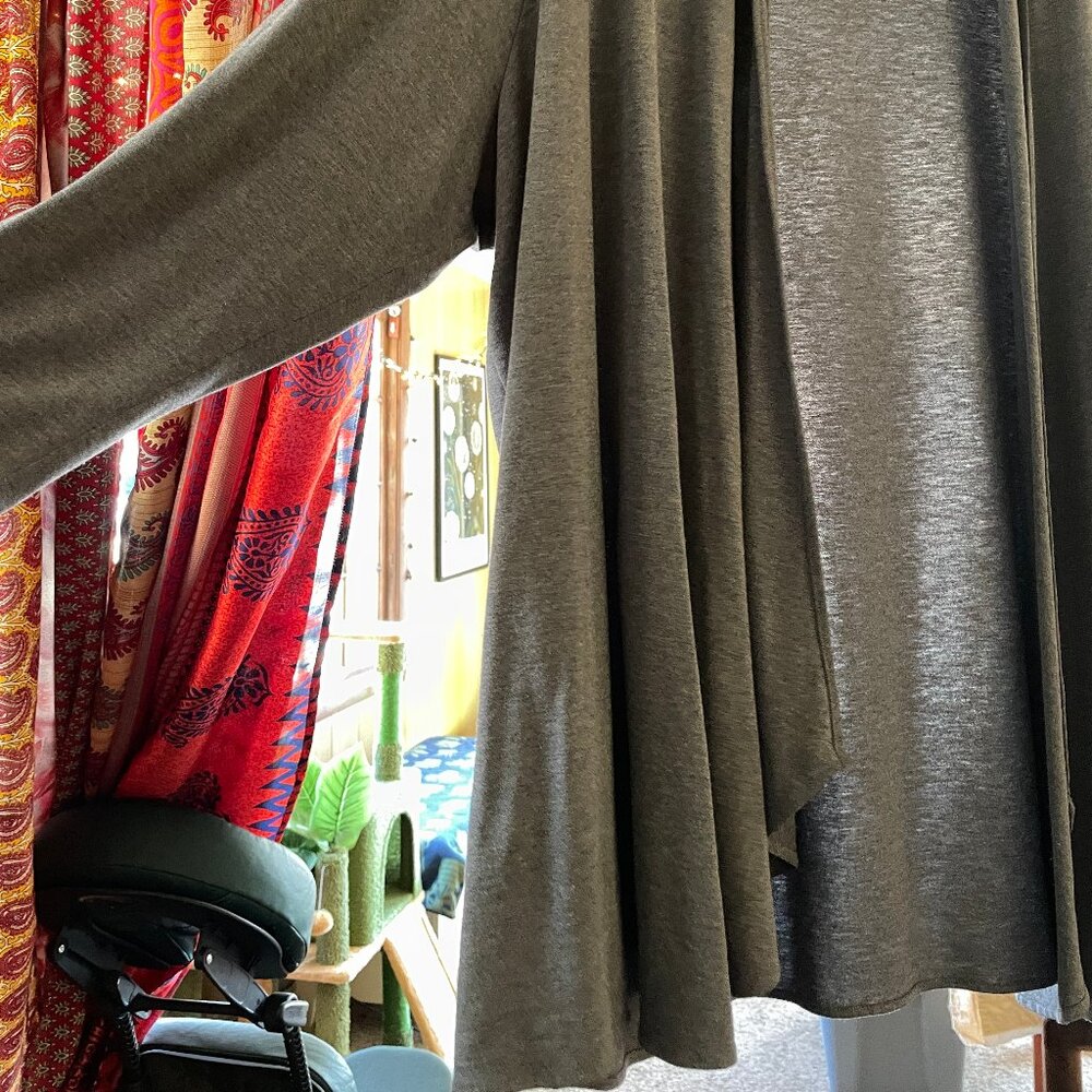 Cool Gray Shawl Collar Cardigan 2X - OF/MERCER